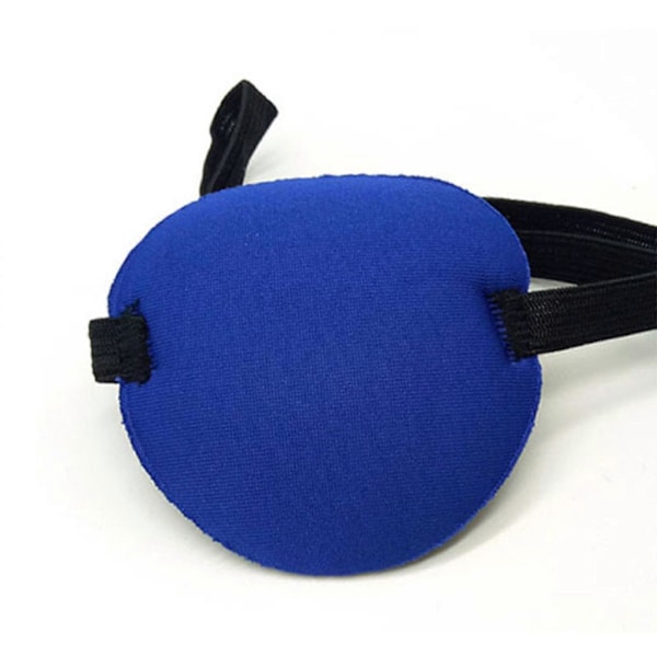 2-pack Ögonlapp Mjuk Justerbar Amblyopi Skelögonslapp För Vänster Eller Höger Öga Blue