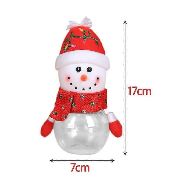 Julgodisburk Förvaringsflaska Jultomte Älg Ren Julgodis Låda Dekor Ornament Barnpresent Penguin 5Pcs