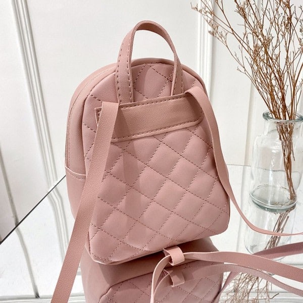 Mini Fashion reppu Reppu Laukku Nahkainen Matkalaukku Naisten Naisten Käsilaukku Pink