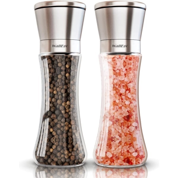 Salt- och pepparkvarnset, Justerbar Grovlek Grov & Fin Saltshaker