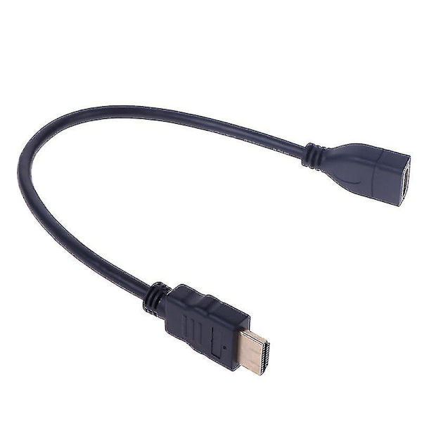 1 stk 15 cm/30 cm HDMI Hunn til Hunn Forlengelseskabel HDMI Beskytter Forlengerledning 0.3m