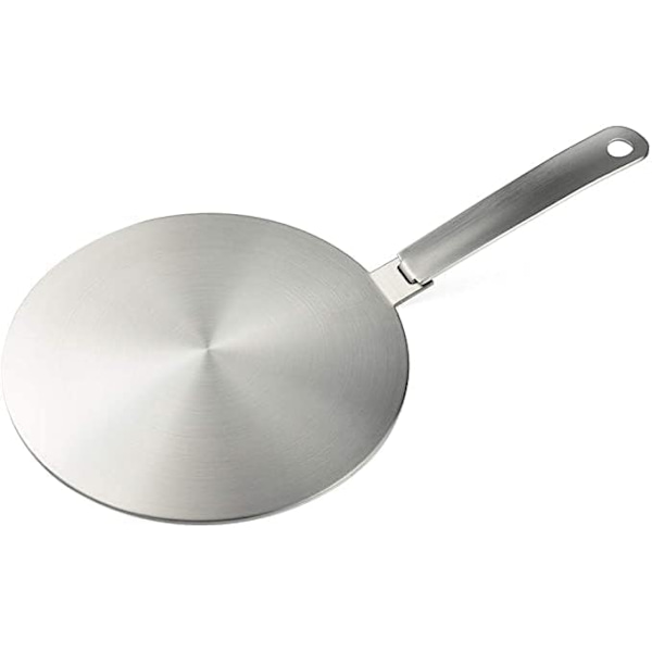 Varme Diffuser Induktionsadapterplade i Rustfrit Stål med Aftageligt Håndtag til Kaffe og Mælkegryder