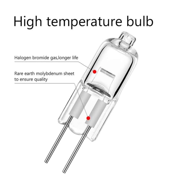 10 st halogenlampor kapsellampor G4-12V-10W