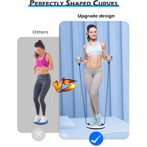 Midjetvridskiva, midjesmalnande balansvridskiva, multifunktionell vridbräda, träningsbräda med massagefotsulor - hemmaträningsutrustning