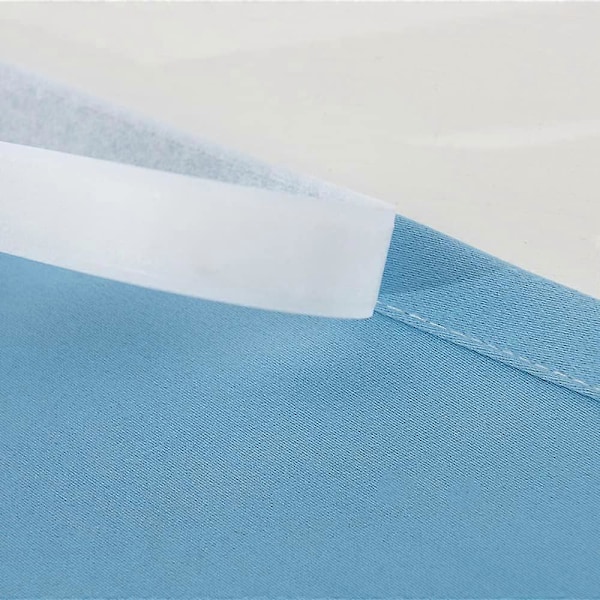 Dobbeltsidig mørkleggingsgardin med borrelås for stue og soverom Navy Blue Width 0.9 x Height 2.0m