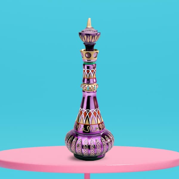 Pagode Græskar Resin Håndværk Simulation Elver Flaske Model Bordpynt Lilla Jeannie Genie Flaske