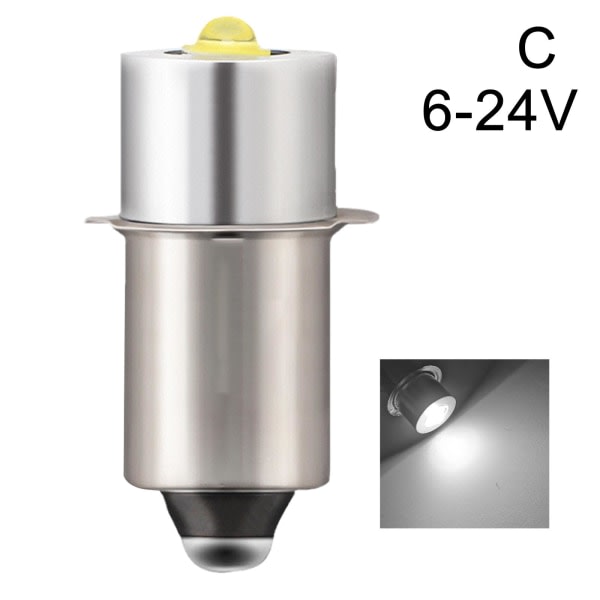 P13.5S DC6V-24V/3-12V LED-uppgraderingslampor Vit Maglite ficklampa 6-24v warm white