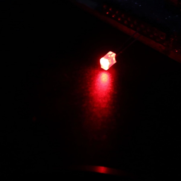 2x3x4mm x LED-lyslampe, 150 stk rektangulær lysende diode for elektronisk komponentindikator, rød