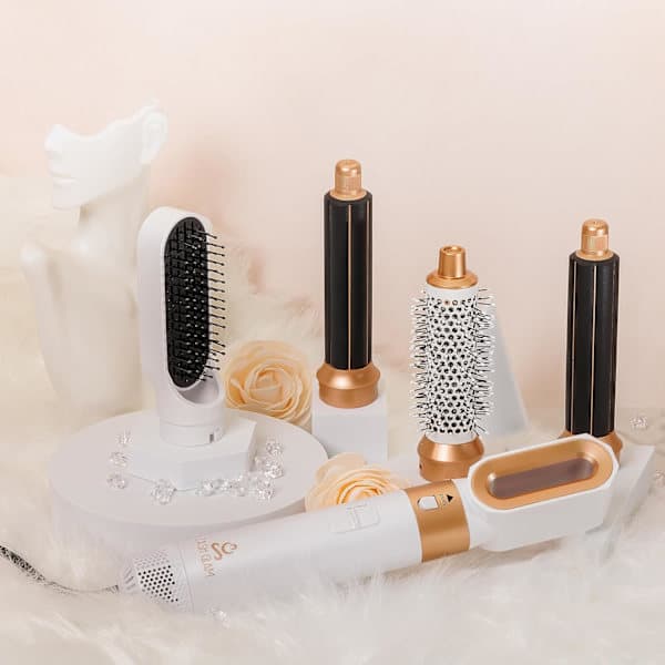 Air Styler - Profesjonelt 5-i-1 multifunksjonelt hårstylingverktøy PINK