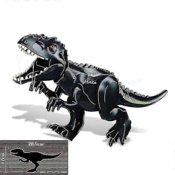 1 stk Jurassic Stor Dinosaur Byggeklodser T-rex Quetzalcoatlus Baryonyx Actionfigurer Legetøj til Børn Gaver Dark Tyrannosaurus