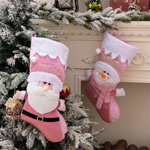 Godispåse Hängande Ornament Nordisk Julgran Dekoration Tomte Snögubbe Påse För Träd Dekoration, Äldre