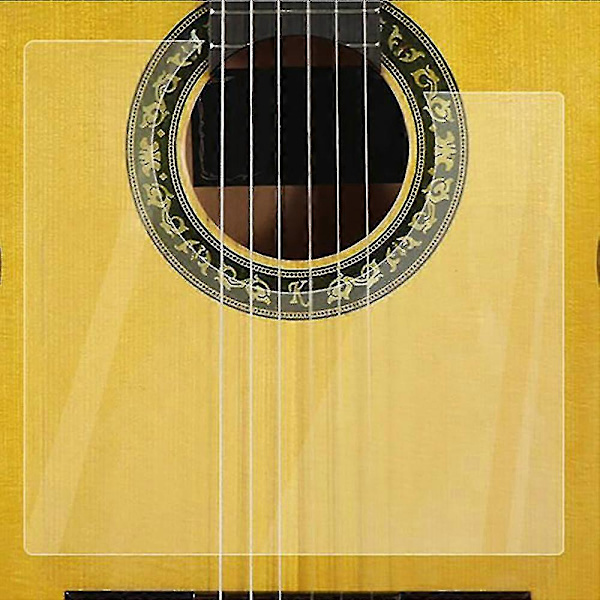 Transparent Folk Akustisk Gitarr Plektrumskydd Anti-repa Klassisk Skyddsplatta För Flamenco Gitarr P