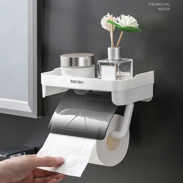 WC-paperitelineen säilytysteline Grey