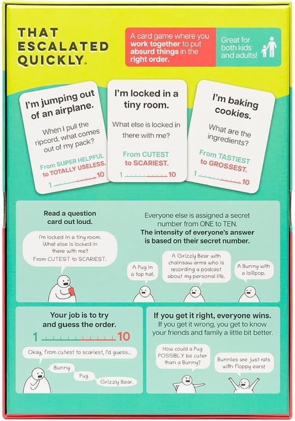 Exploding Kittens® kortspill – Raskt 15-minutters spill for 2-8 spillere | Morsomt samarbeidsspill for alderen 10+, voksne og tenåringer