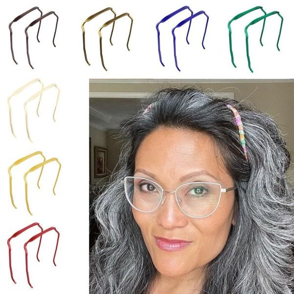 2PCS Osynlig hårrosett Tjock lockig hårrosett Transparent