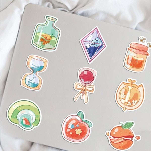 40 st Cartoon Kawaii Dryck Stickers Estetisk Trendig Smak Dryck Stickers Laptop Vattenflaskor Telefon Vuxna