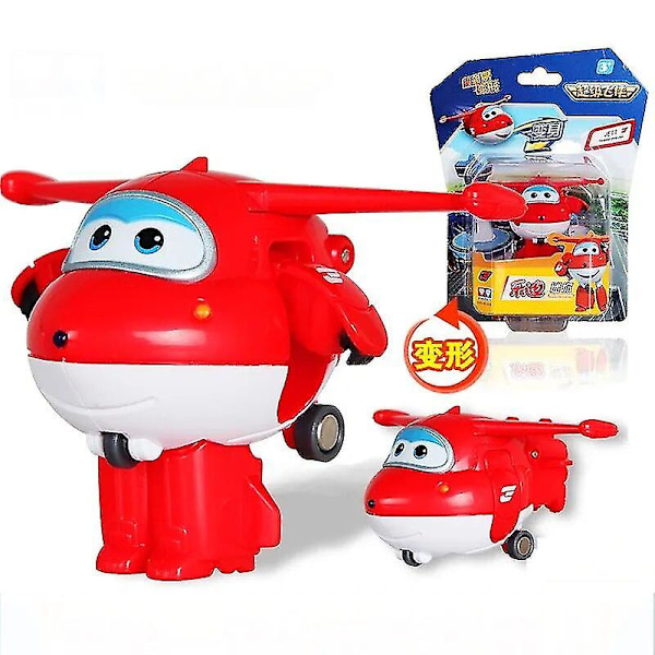 Super Wings Action Figures 2\" Mini Muuntavat Lentävät Robotti Jett Dizzy Dino Muuntumismalli Leikkikalut Lapsille Lahjoiksi Jett