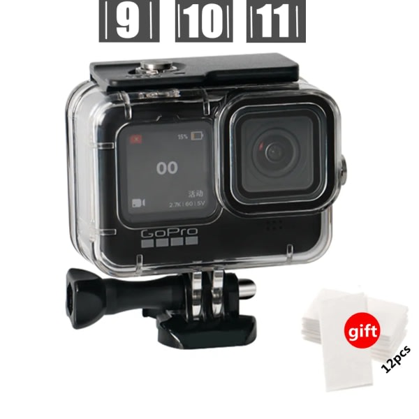 Waterproof 60M case for GoPro Hero 12 11 10 9 Black Case Diving