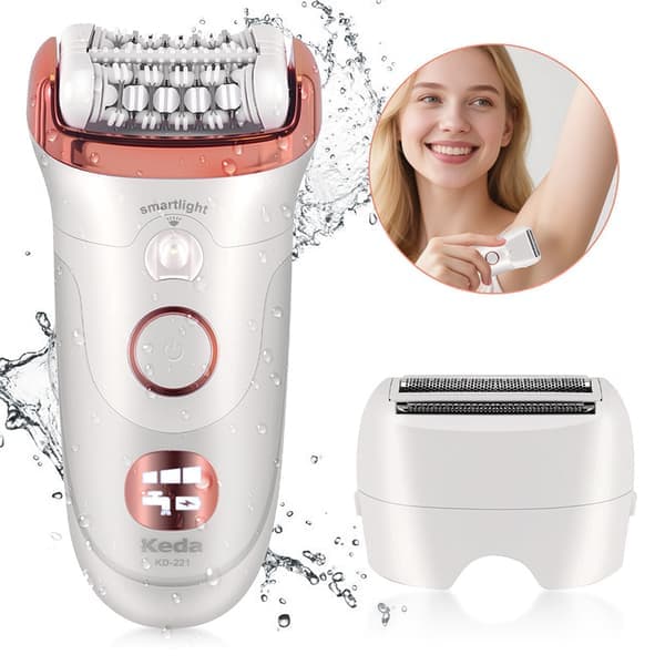 Braun Silk-épil 9 9-720, Epilator til langvarig hårfjerning, inklusive barberhoved og trimmerhoved, MicroGrip pincette-teknologi