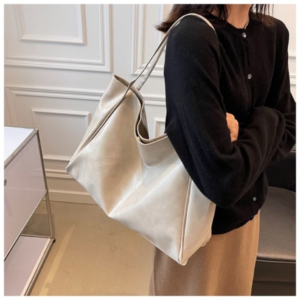 Vintage Handväska i PU-Läder white