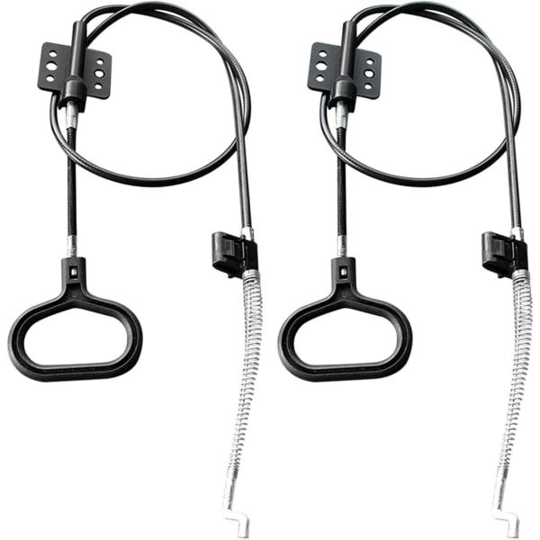 Handtag Recliner Dragkabel Fjäder, Recliner Ersättningsdelar Soffa Pålitlig Släpp Dragkablar D-Ring Handtag(Svart/2 st)