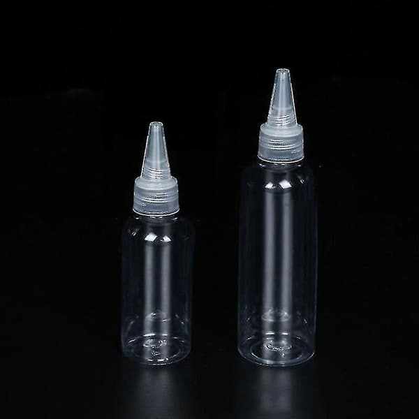 30 stk. plastik squeeze dråbeflaske 5-250 ml transparent spidsmund plastik squeeze sub-flaske 60ml