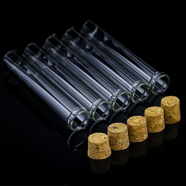 30 stk 25 ml glass test tubes, 20100 mm klare flate test tubes med korkpropper for vitenskapelige eksperimenter, badesalt og godterilagring