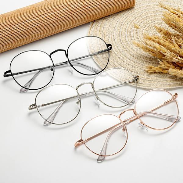 Glatt Nærsynt Lesebrille (-1.0 til -6.0) Sølv -4.0 silver -4.0