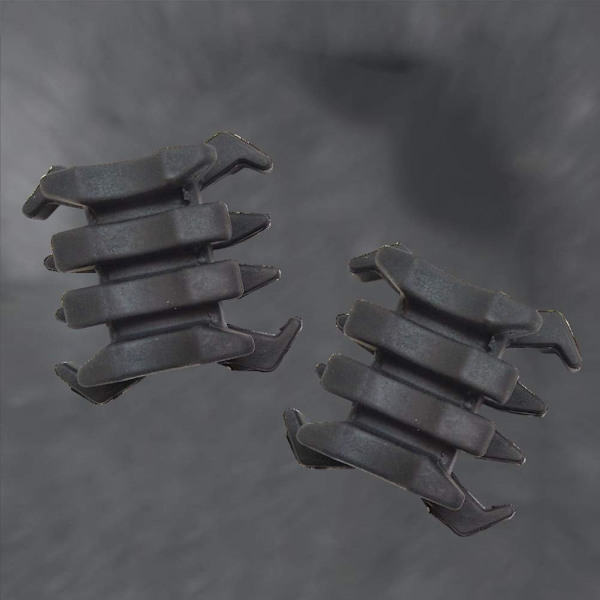 1 par bueskydning krabbe compound bue stabilisator gummi bue vibration lemmer dæmper dæmpning udendørs jagt skydning (sort)