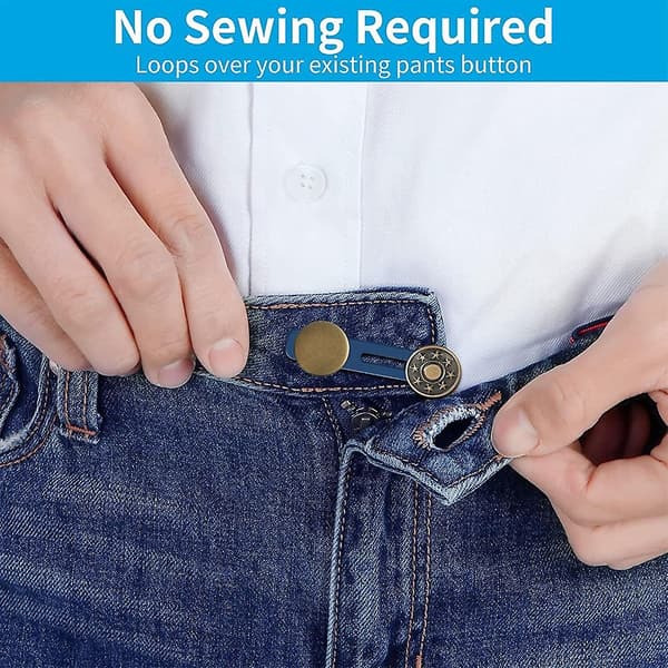 12 st byxförlängare knapp midjebandsförlängare knapp för män och kvinnor jeans
