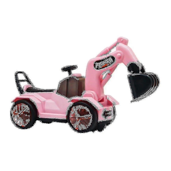 Skriddende Gravemaskine Bil Børn Med Lys Pink