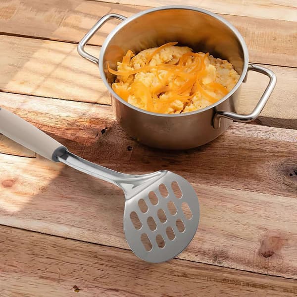 Potatispress i rostfritt stål, kreativ potatispress för hemmakök