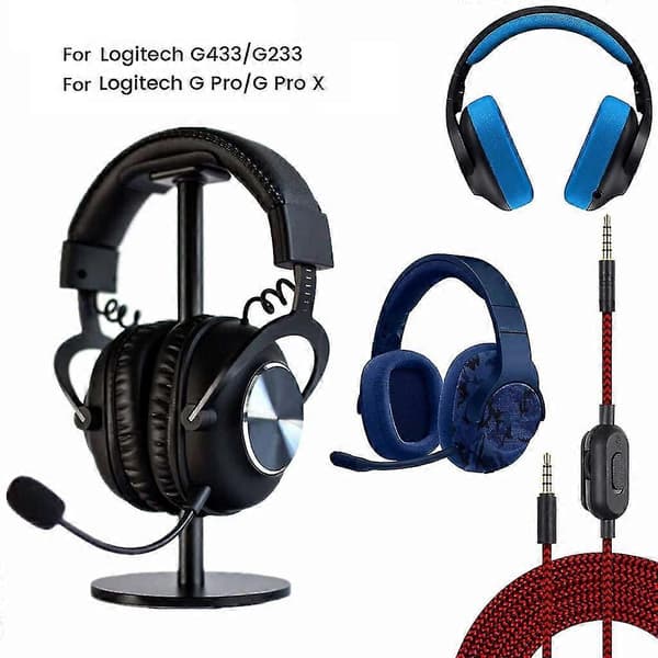 2M Aux Ledning Erstatning til GPRO X G233 G433 Headset Audio Aux Ledning 3.5mm Red