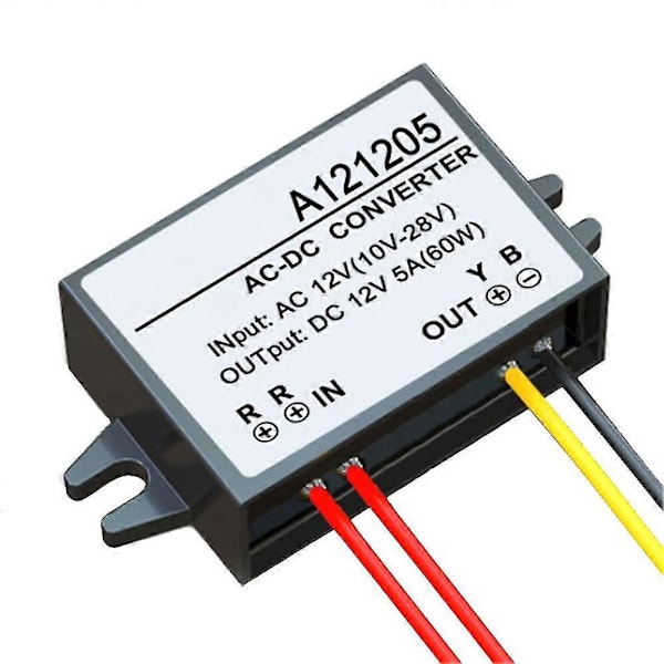 AC-DC 12V til 12V 5A 60W Konverter Step-down Regulator Modul Buck Strømadapter