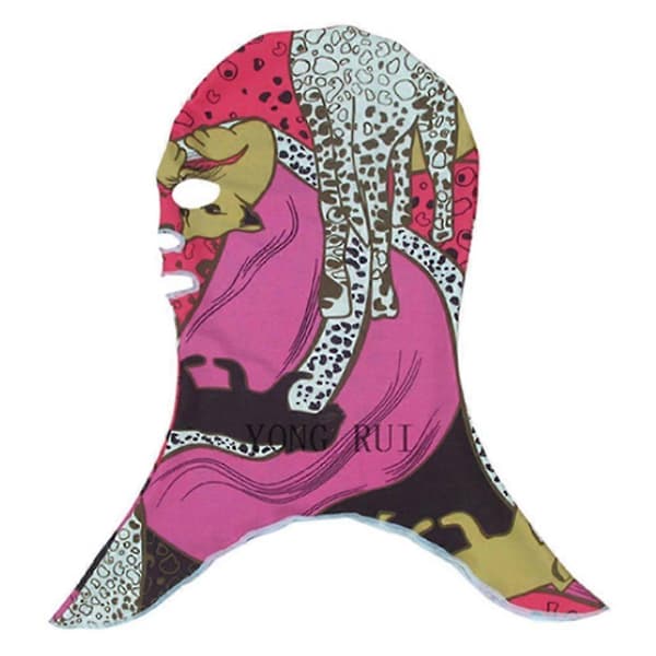 Facekini Badehætte Beskyttende Hoved UV-beskyttelse Mod Vandmænd black