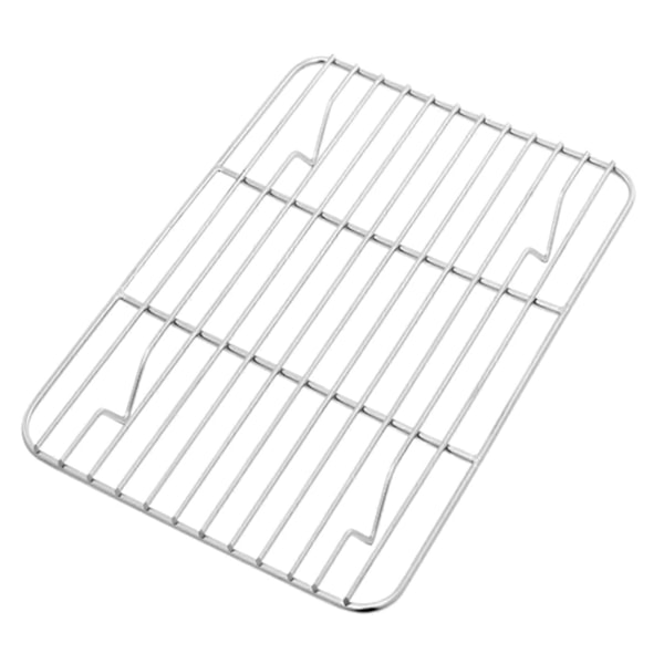 Grill Multipurpose Fødevaregodkendt Varmebestandig Non-stick Tyk Stegt Kød Rustfrit Stål Udendørs BBQ Grillnet Madlavning 25cm A