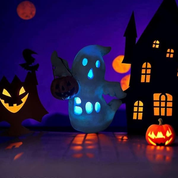 Julepynt Halloween Gavepynt Græskar Spøgelses Håndværk Harpiks Spøgelsesstatue_c24070224