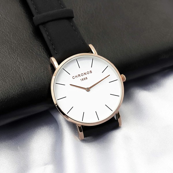 Klassiske ure til kvinder og mænd Fashion Quartz armbåndsure