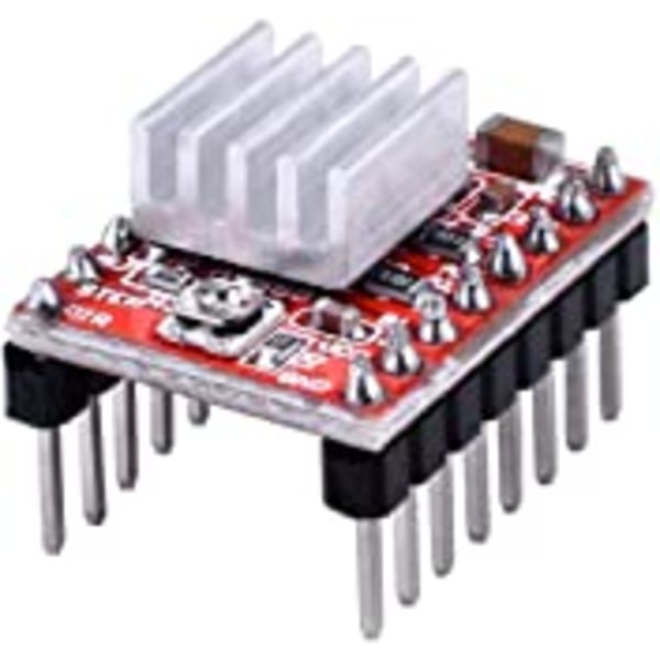 A4988 Steppermotordrivermodul 5 stk. Steppermotordrivermodul med kølelegeme til RepRap 3D-printer