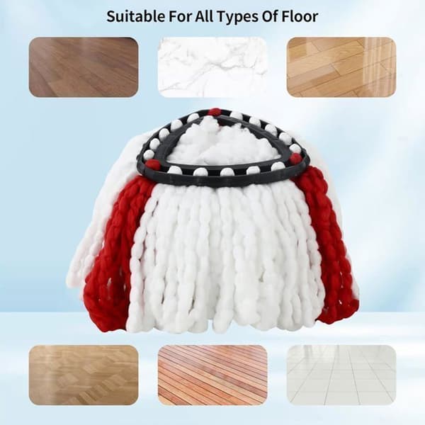 Erstatningsmoppehoder Kompatible med O-Cedar EasyWring Mopper 4-pakning - Moppehodepåfyll