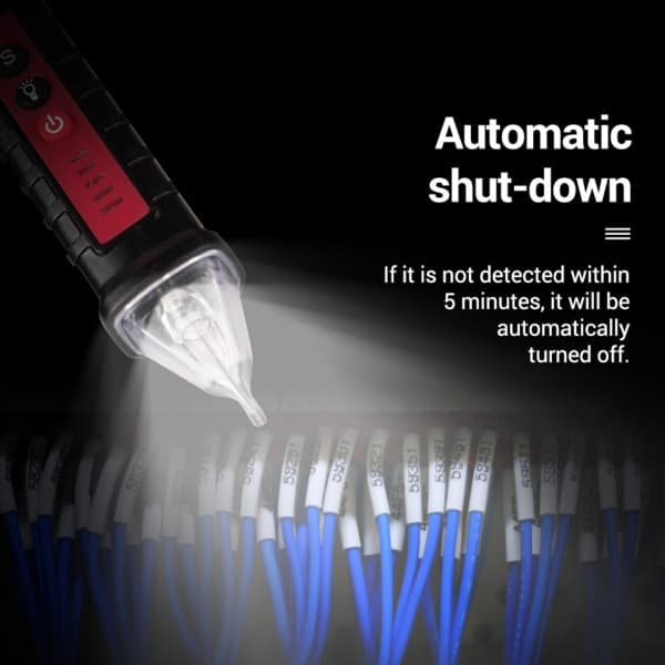 Digital AC 12V~1000V Spenningdetektor Smart Berøringsfri Tester Pen Meter Strømsensor Teststift Tilbehør