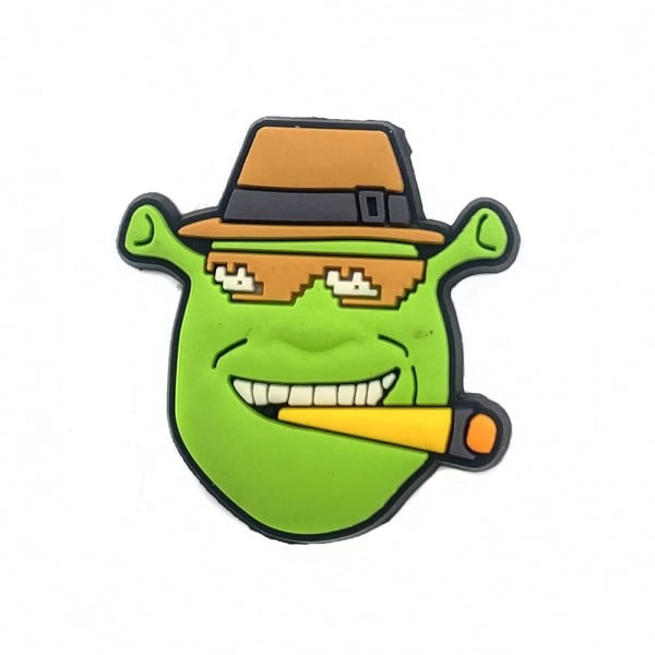 10 animerte Shrek-tresko med avtagbart krokodilleblomstspenne