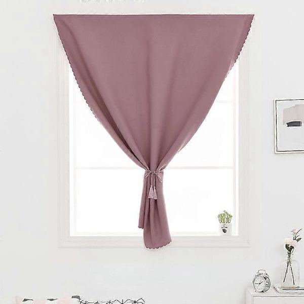 Dubbelsidig Mörkläggningsgardin med kardborreband för vardagsrum och sovrum purple Width 0.9 x Height 2.0m