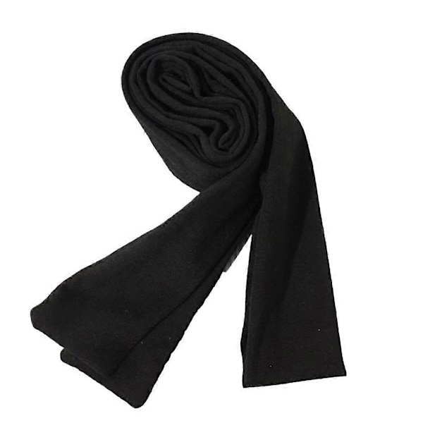 Dam Vår Sommar Randigt Mönster Scarfs Tunn Halsduk Y2k Stil Färgglad Tunn Stickad Nackskydd Lättvikt Black