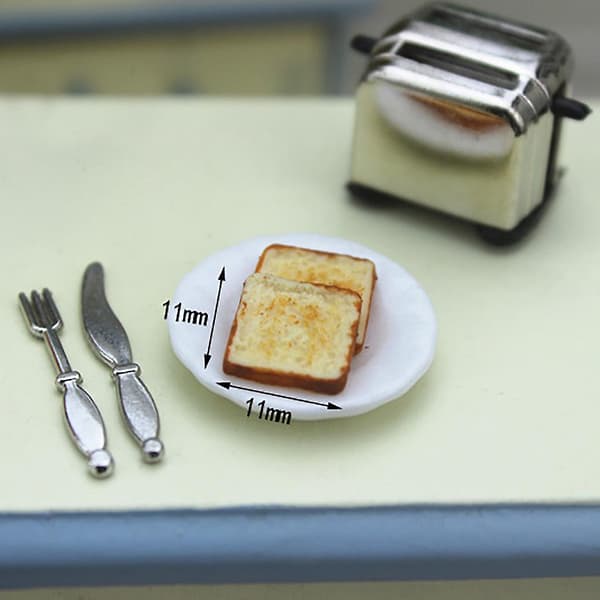 1:12 /1:6 Dukkehus Miniature Scene Model Brødmaskine Legetøj