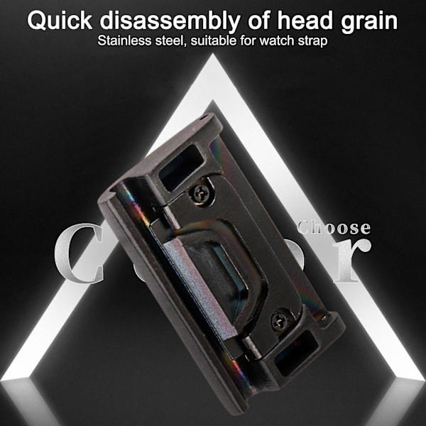 1 Par Urremærkeforbindelse Hurtig Udskiftning Rustfrit Stål Urrem Adapter Spænde til Garmin Fenix 5X 5S X5 Black 20 mm