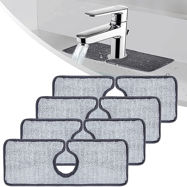 4-delt kranabsorberende matte, kjøkkenkran sprutsikker absorber