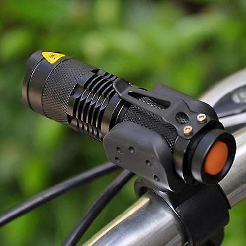 300LM LED-pyöräilyetuvalo taskulamppu 360 asteen kiinnityspidike