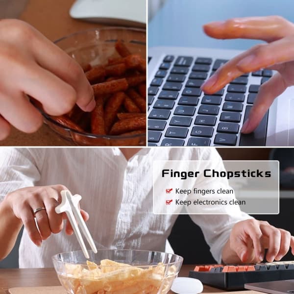 4 fingerpinnar (vita)