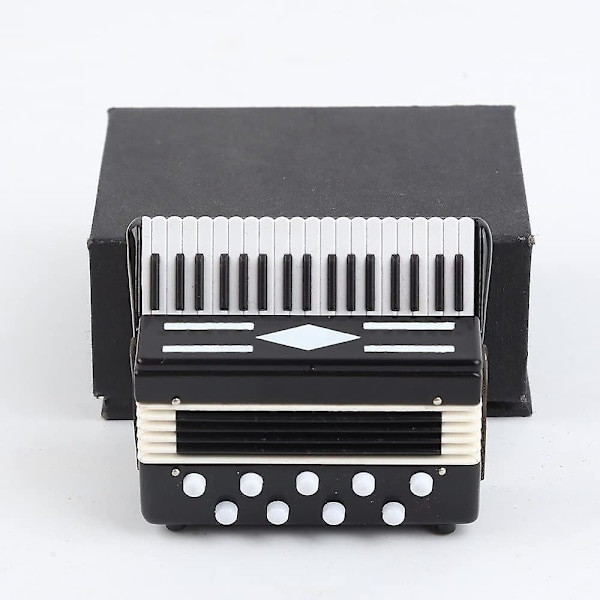Miniatyr Trekkspill Med Eske Mini Instrument Replika Samleobjekter Miniatyr Dukkehusmodell Hjemmedekor